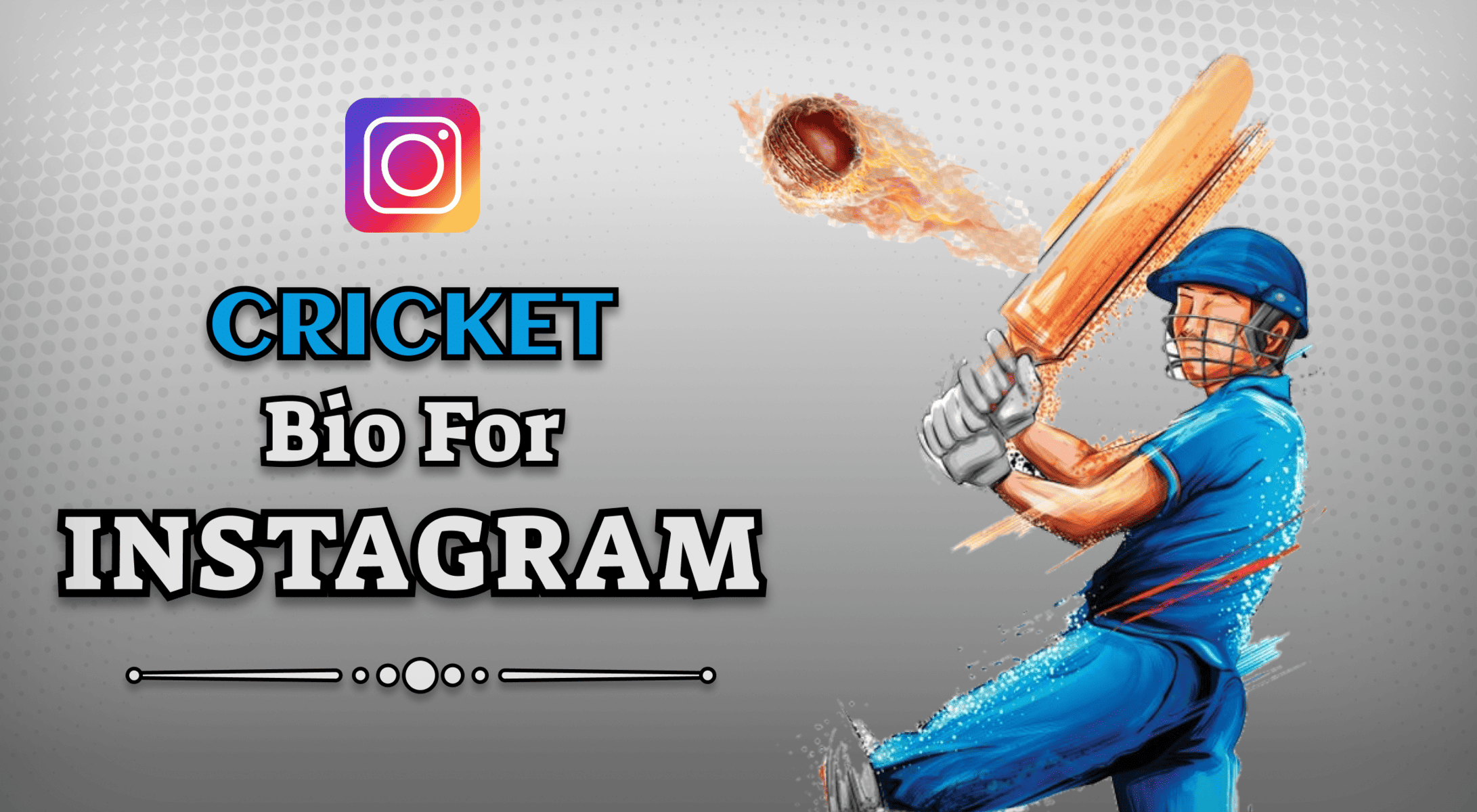 cricket bio for instagram